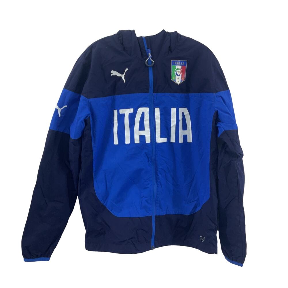 Puma Blue and Black Italia Jacket